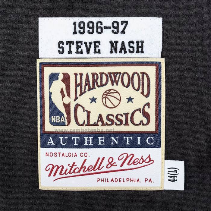 Camiseta Phoenix Suns Steve Nash NO 13 Mitchell & Ness 1996-97 Negro